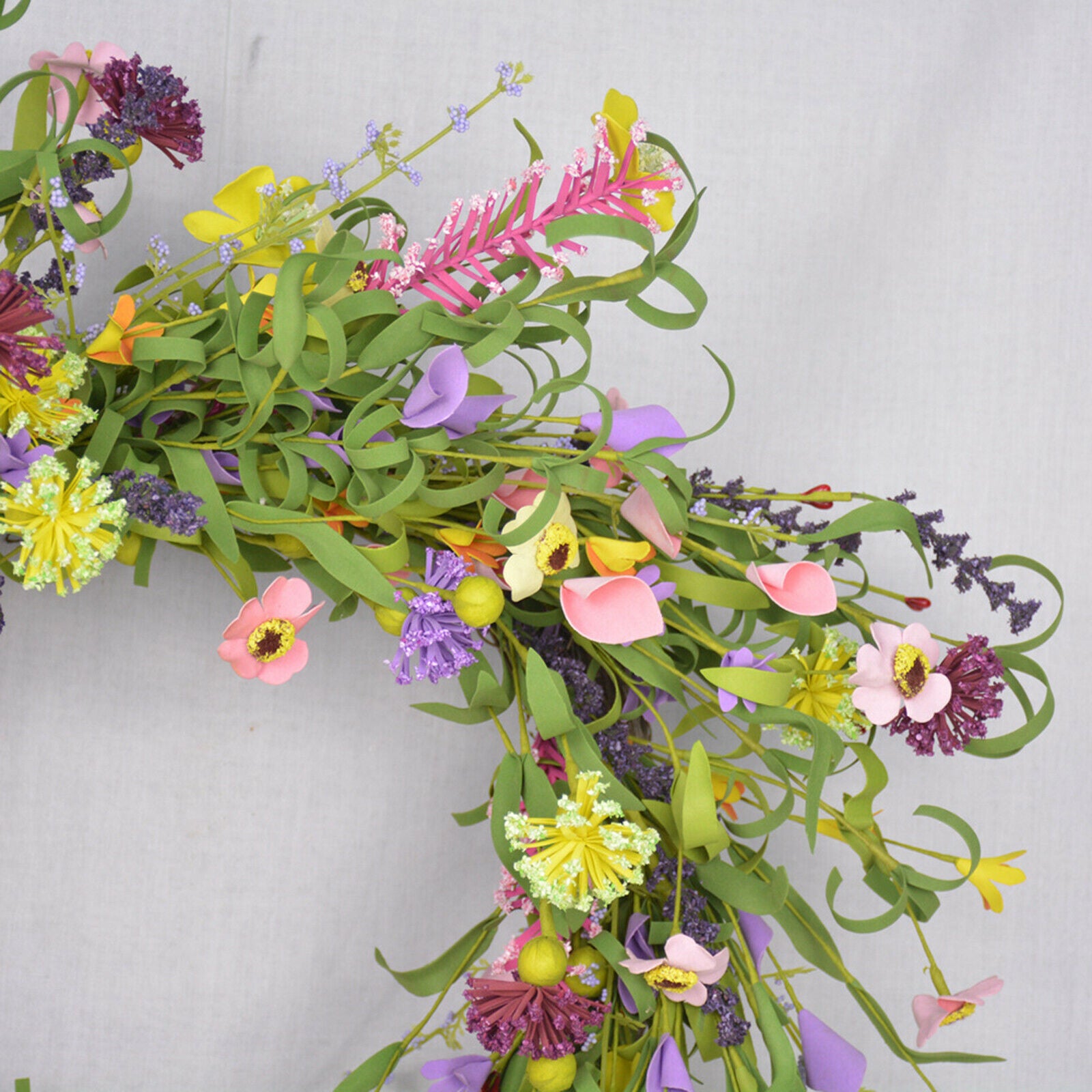 Flower Wreath Handmade Floral Spring Summer Garland Shop Window Decorative
