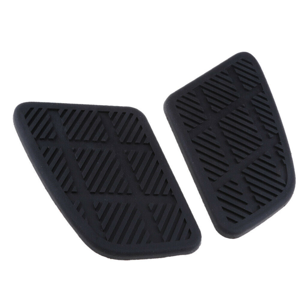2 pieces motorcycle square fuel tank pads gas pad knee grip decals