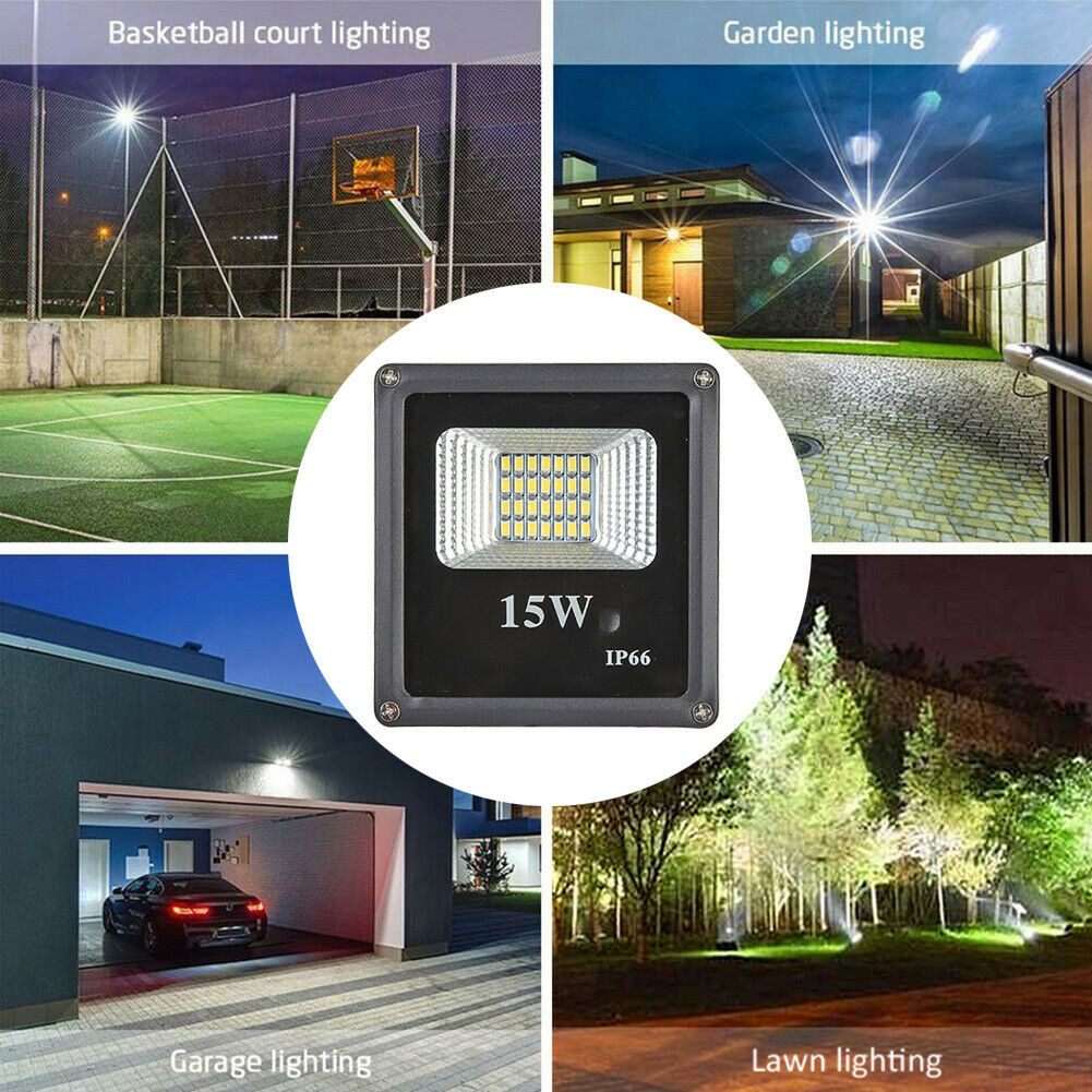 15W 28 LED Super Bright Floodlight IP65 Outdoor Street Lighting Flood Lamp @