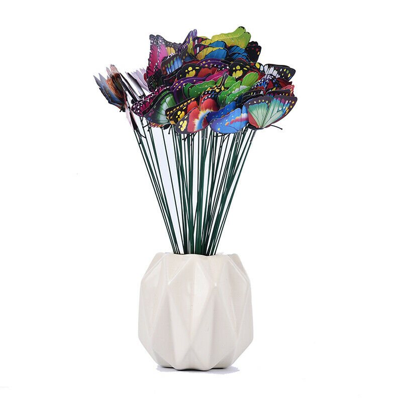 5Pcs Butterflies Garden Colorful Butterfly Stakes Outdoor Flower Pots Dec.l8