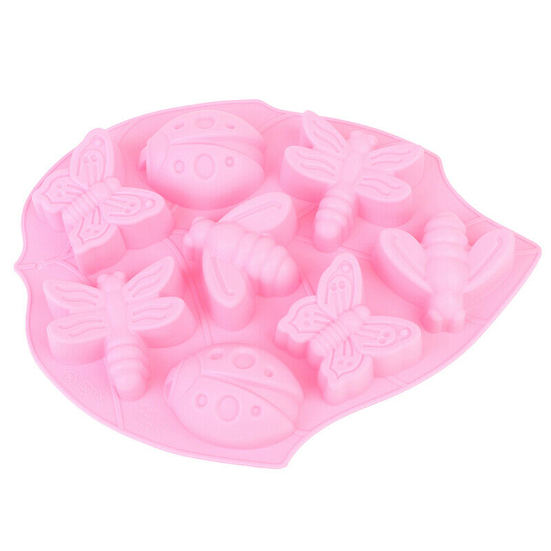 Cartoon Animal Flower Insect Ice Cube Chocolate DIY Silicone Mold Baking Mol Gy