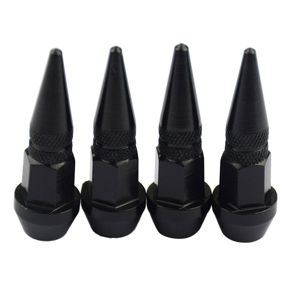 8X  Wheel/Tire Valve Stem Car-Truck Air Caps Covers Black