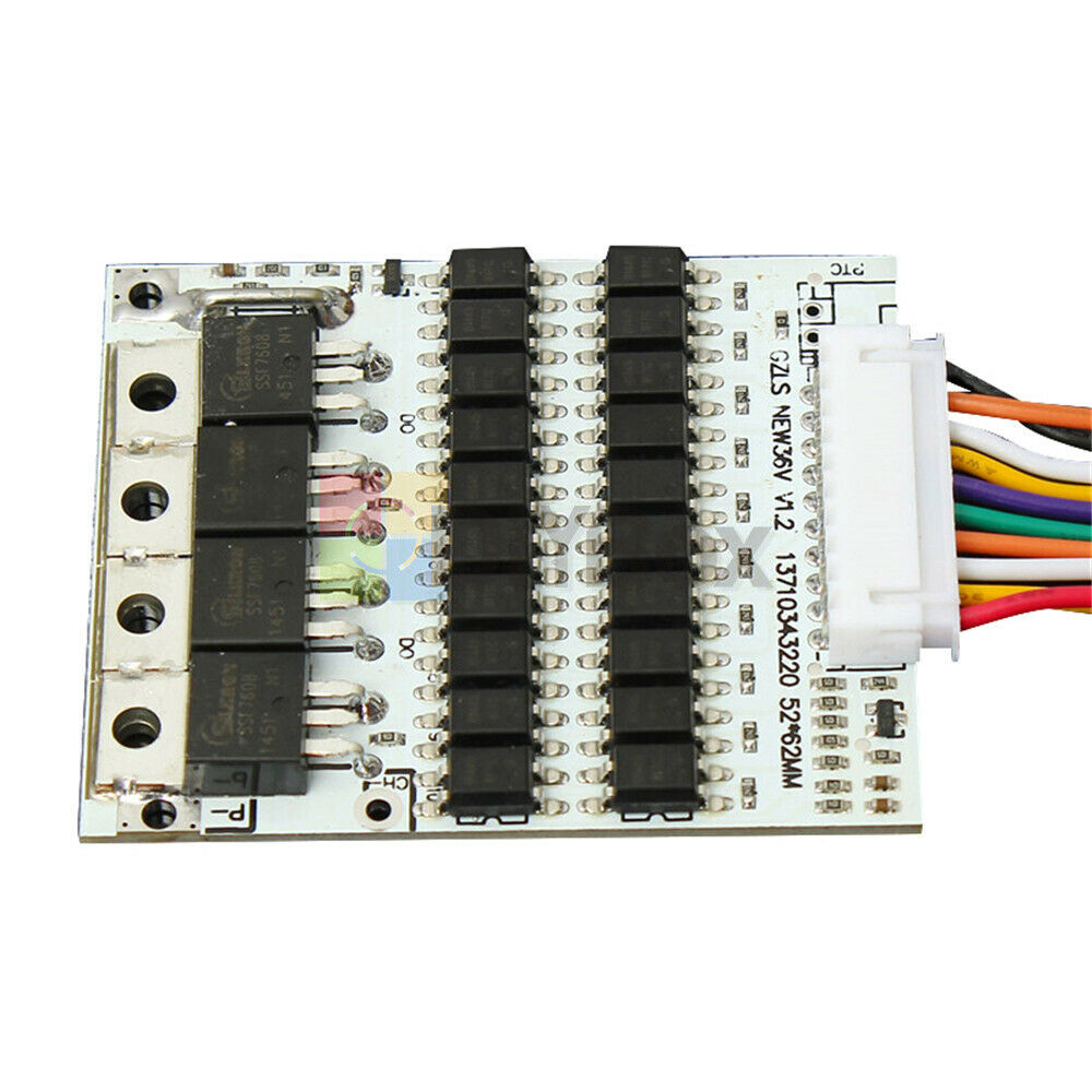 2X Max 40A 36V 10S 10Packs Li-ion Cell Balance Battery Protection Board BMS PCB