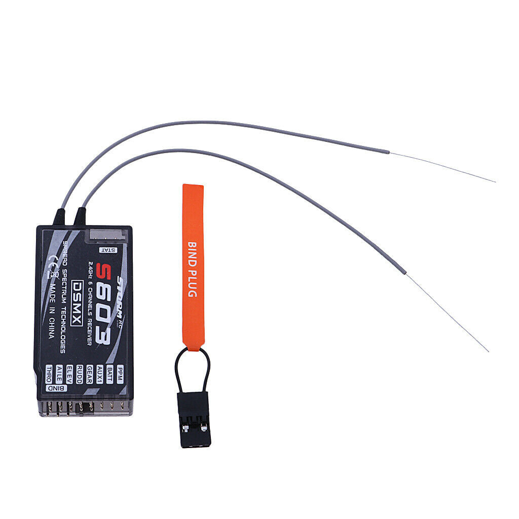 2pcs  S603  /  RX 7CH 2.4GHZ Full Range Aircraft Receiver