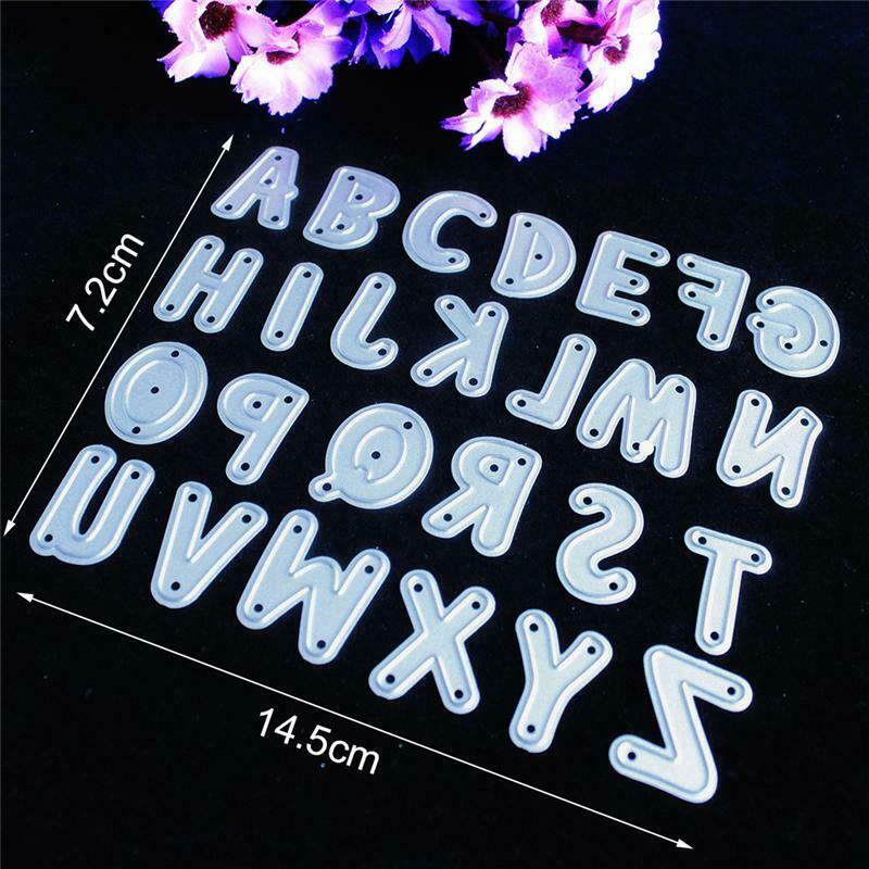 Alphabet Cutting Dies Stencils DIY Scrapbook Album Paper Card Embossing Craft