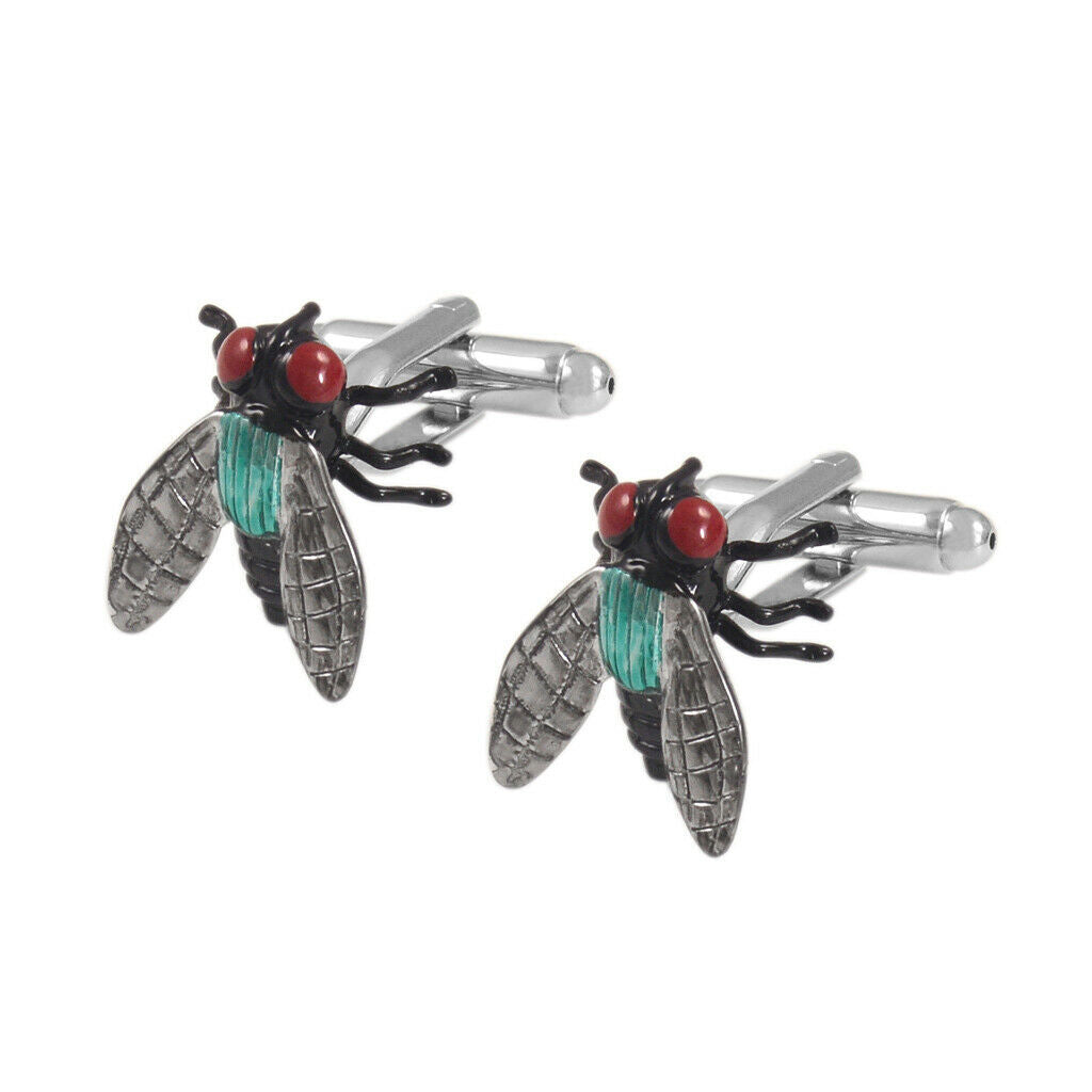 Fly Insect Design French Shirts Cufflinks