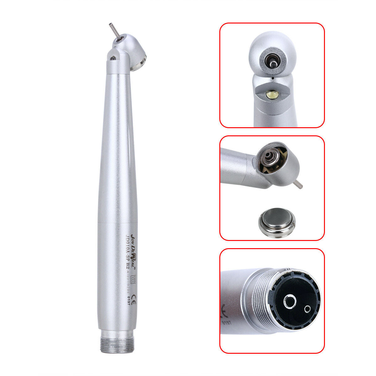 10 X Dental Nsk Style 45° E-generator LED High Speed Handpiece Push Button 2H