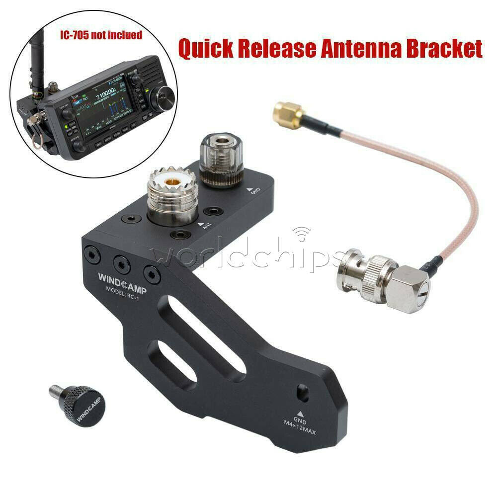 Portable Quick Release Antenna Bracket For ICOM IC-705 Portable Shortwave Radio