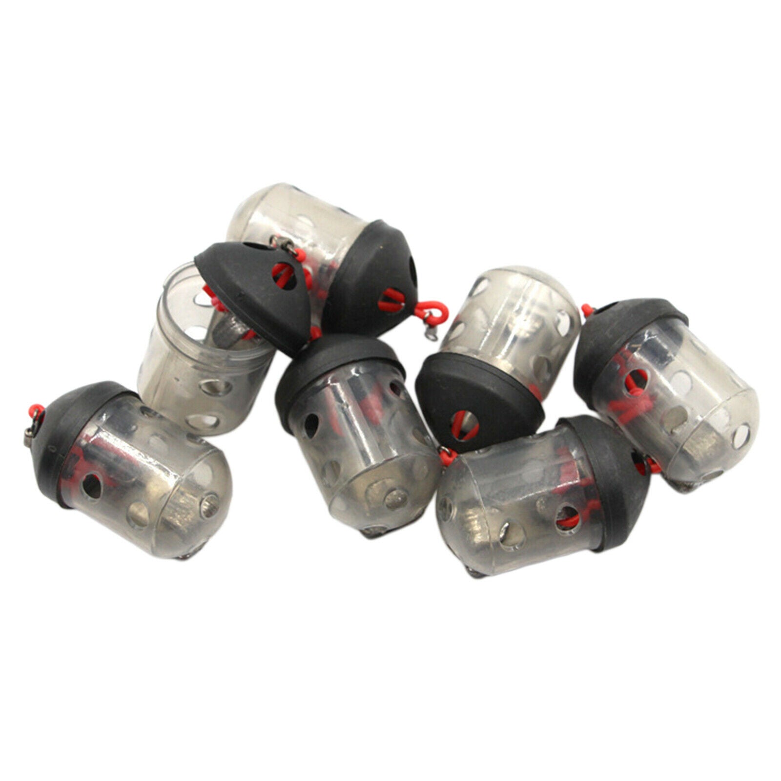 20Pack Fishing Feeder Groundbait Pellet Lure Cage Thrower Lead Sinker Tackle