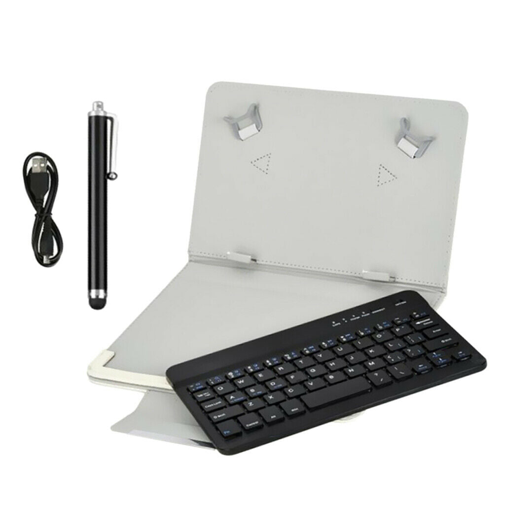 3 in 1 Universal Bluetooth Keyboard for 9-10 inch Tablet PC White