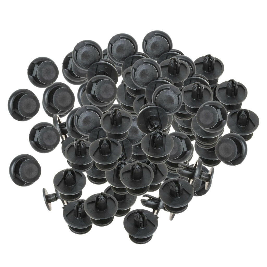 100 PCS 7mm Plastic Bumper Rivets Automotive Clip Fasteners For Auto Fenders