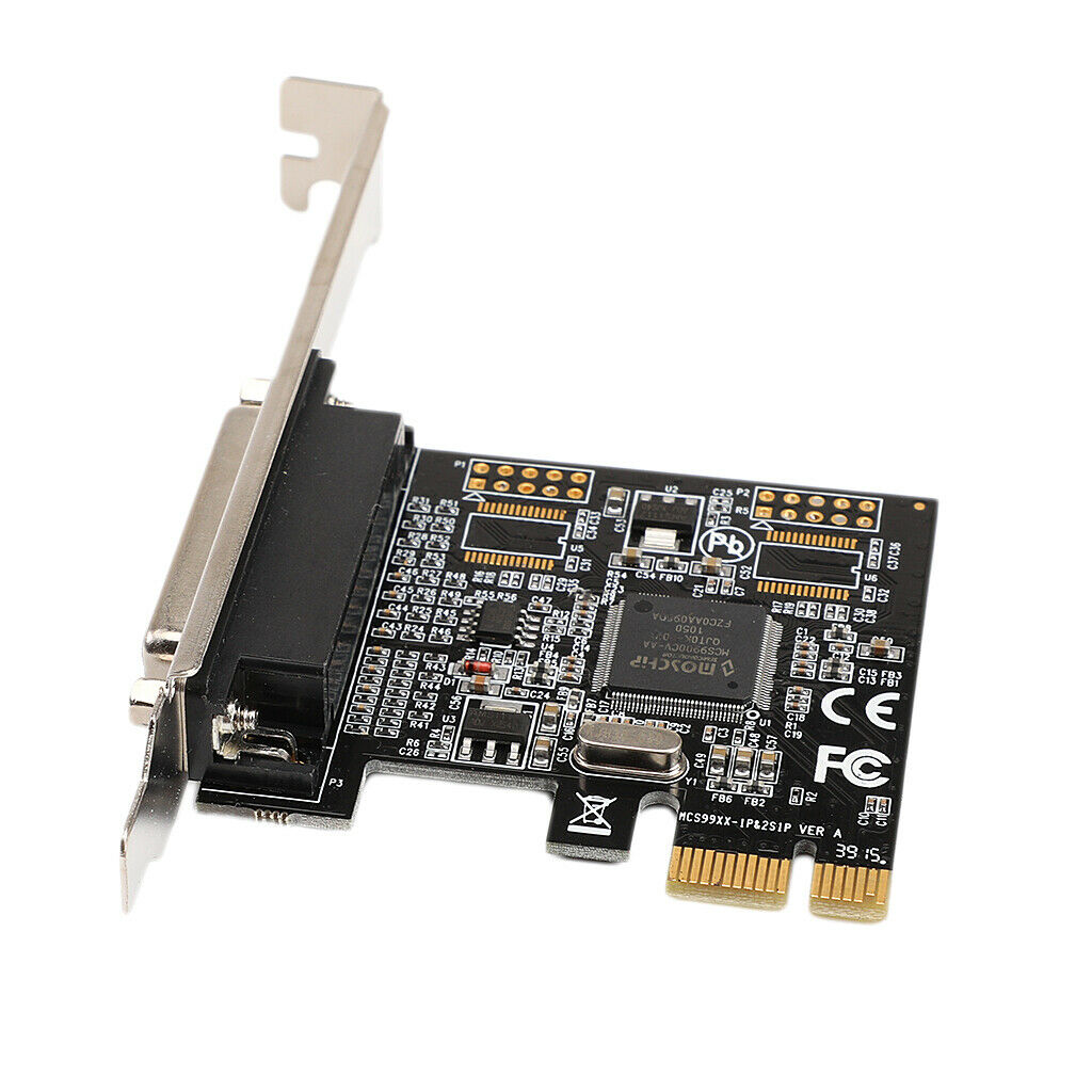 PCI-e Parallel Port Expansion Card PCI Express to DB25 LPT Converter Adapter