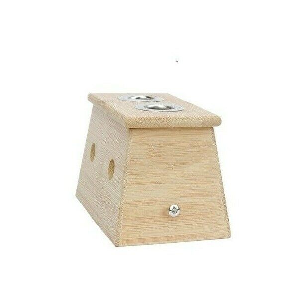 New High Quality Moxa Roll Burner Box With Double Holder Bamboo Moxibustion Box