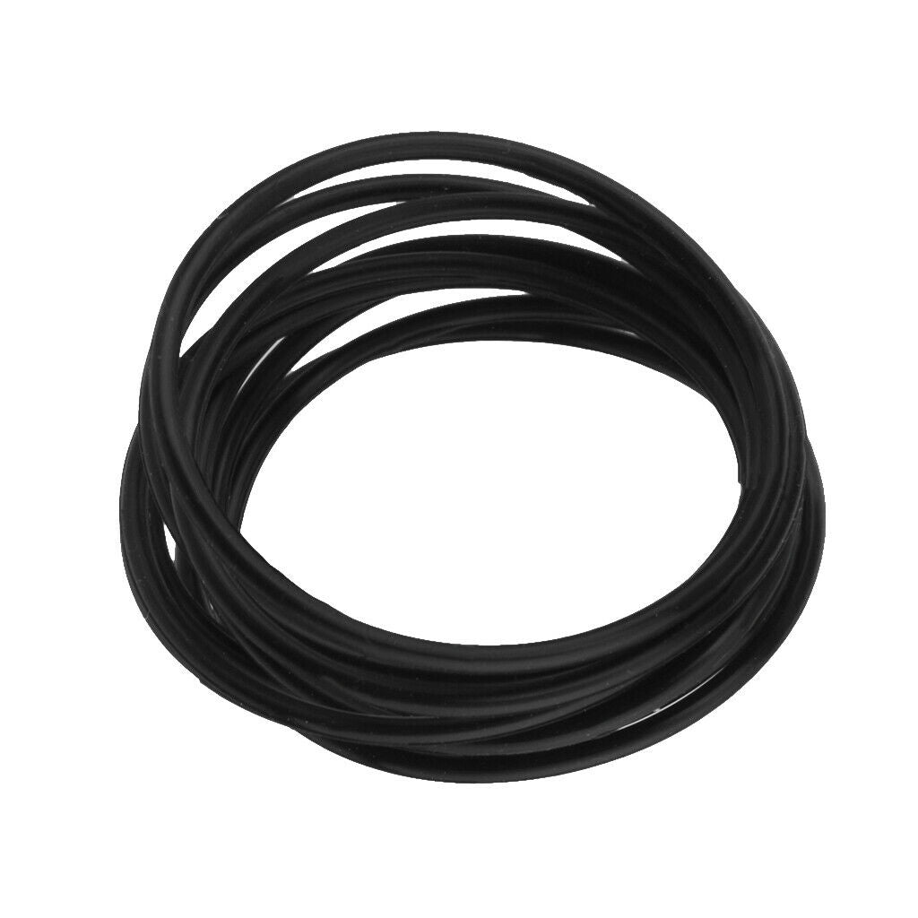 40-pack Soft Stretchy Black Silicone Bracelets Kit Elastic Rubber Bands
