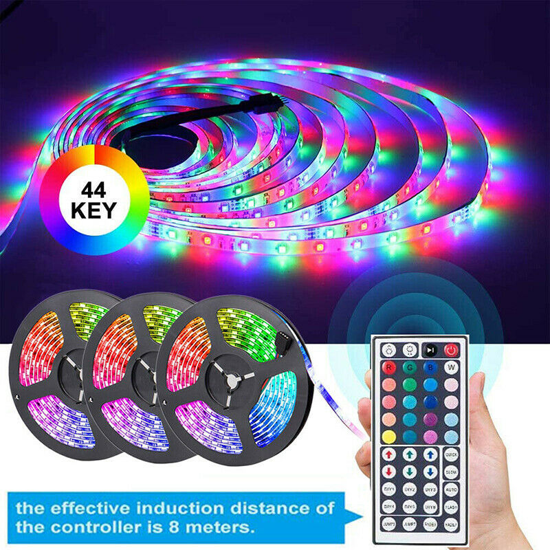 Strip Light 3528 RGB LED SMD Fairy Lights Remote Room TV Birthday Party