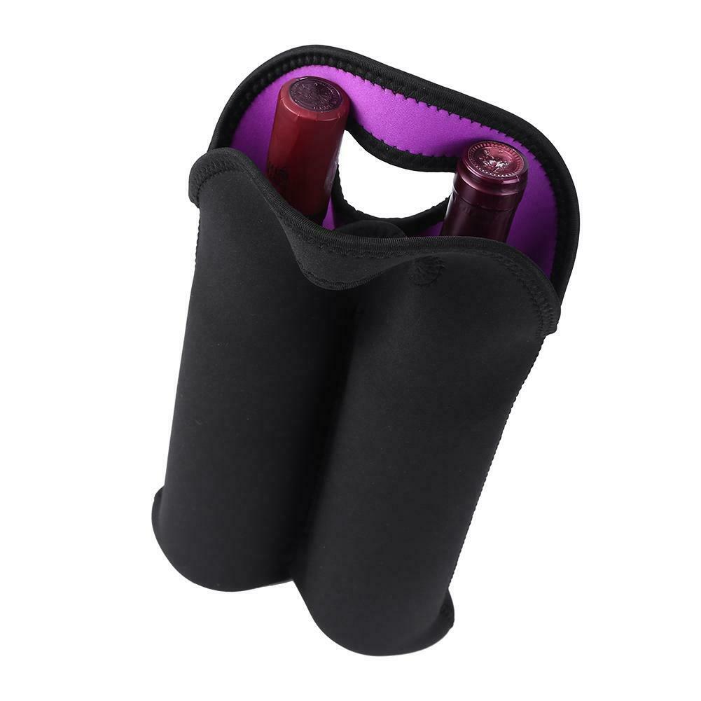 Hand-held Neoprene Bottle Cooler Wine-bottle Bag Protective Sleeve Cover @