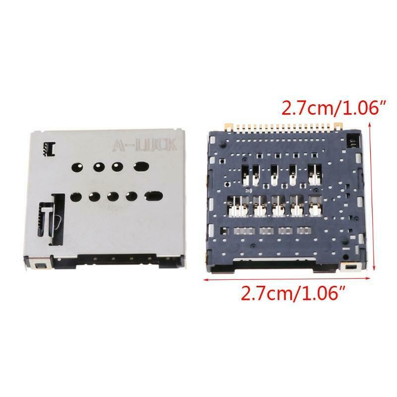 Metal Memory Card Slot Socket Replacement Parts for NS Switch Console Host
