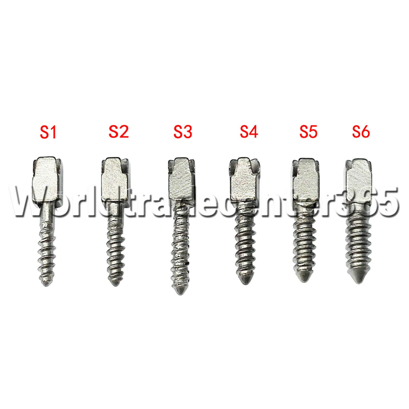 Dental 120Pcs Assorted Conical Screw Posts Kits Refills Pure Titanium Fit Nordin