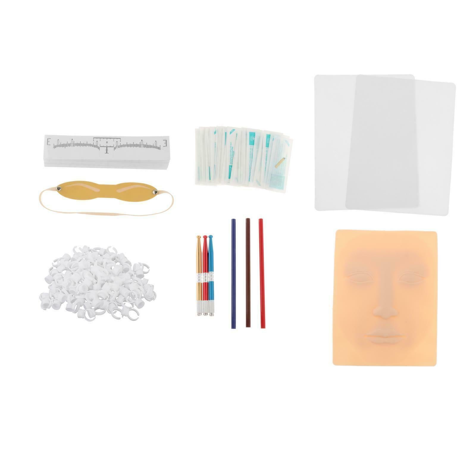 Permanent Tattoo Training Kit DIY Eyebrow Lip Tattoo Practice Beauty Tools