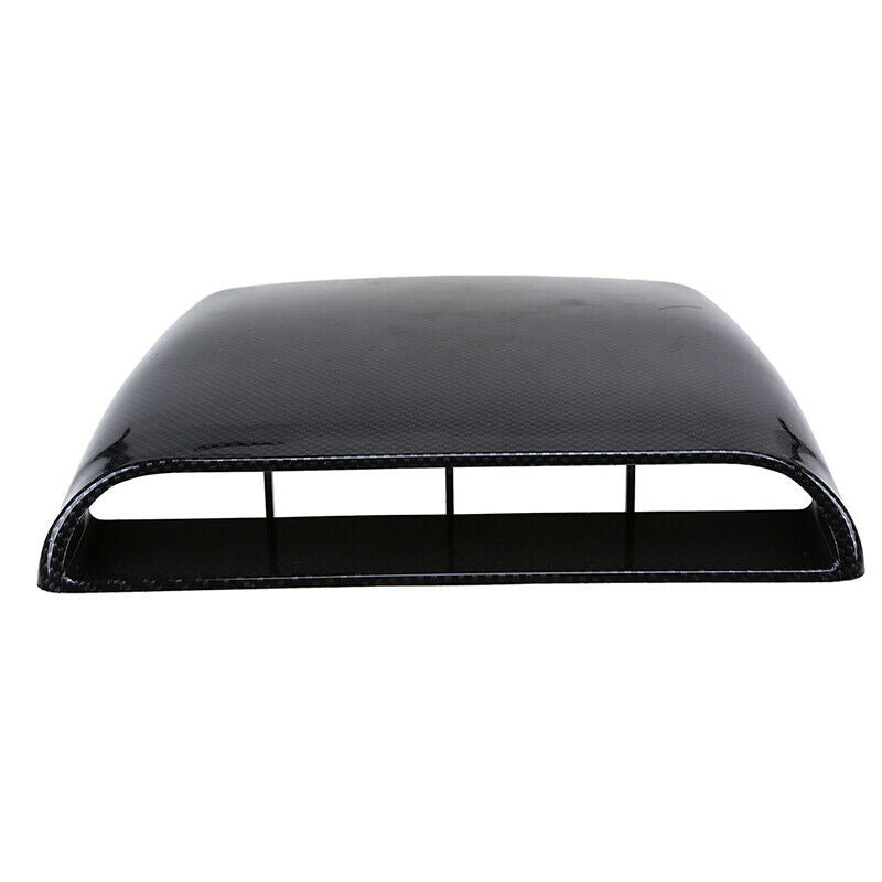 Carbon Fiber Car Air Flow Decor Intake Fender Hood Scoop Bonnet Vent Cover Trim