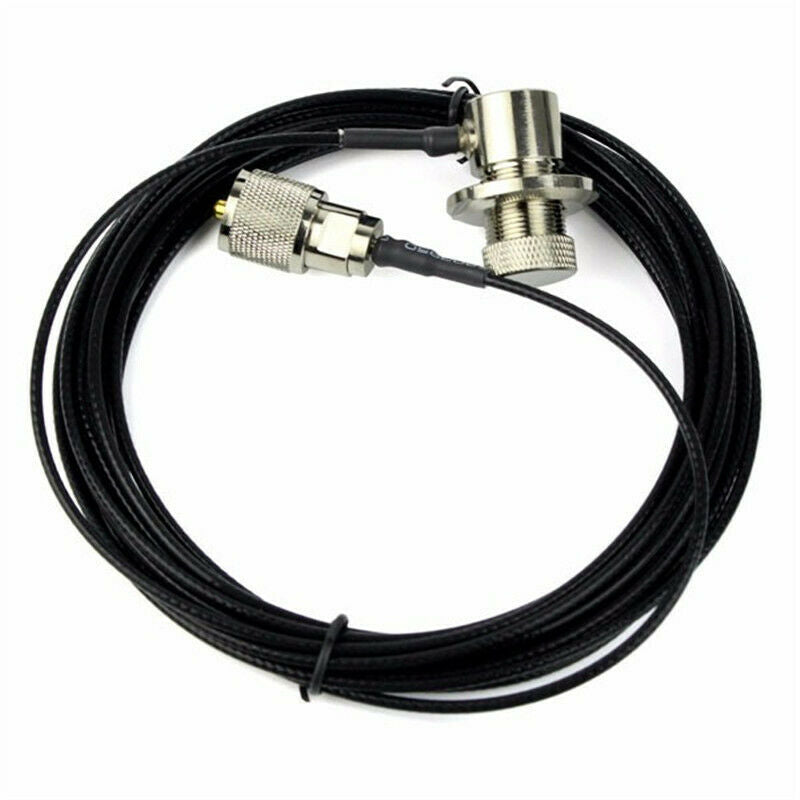 Black Coaxial Extend Cable 5 Meter Nagoya RC-316 PL-259 for Mobile Radio