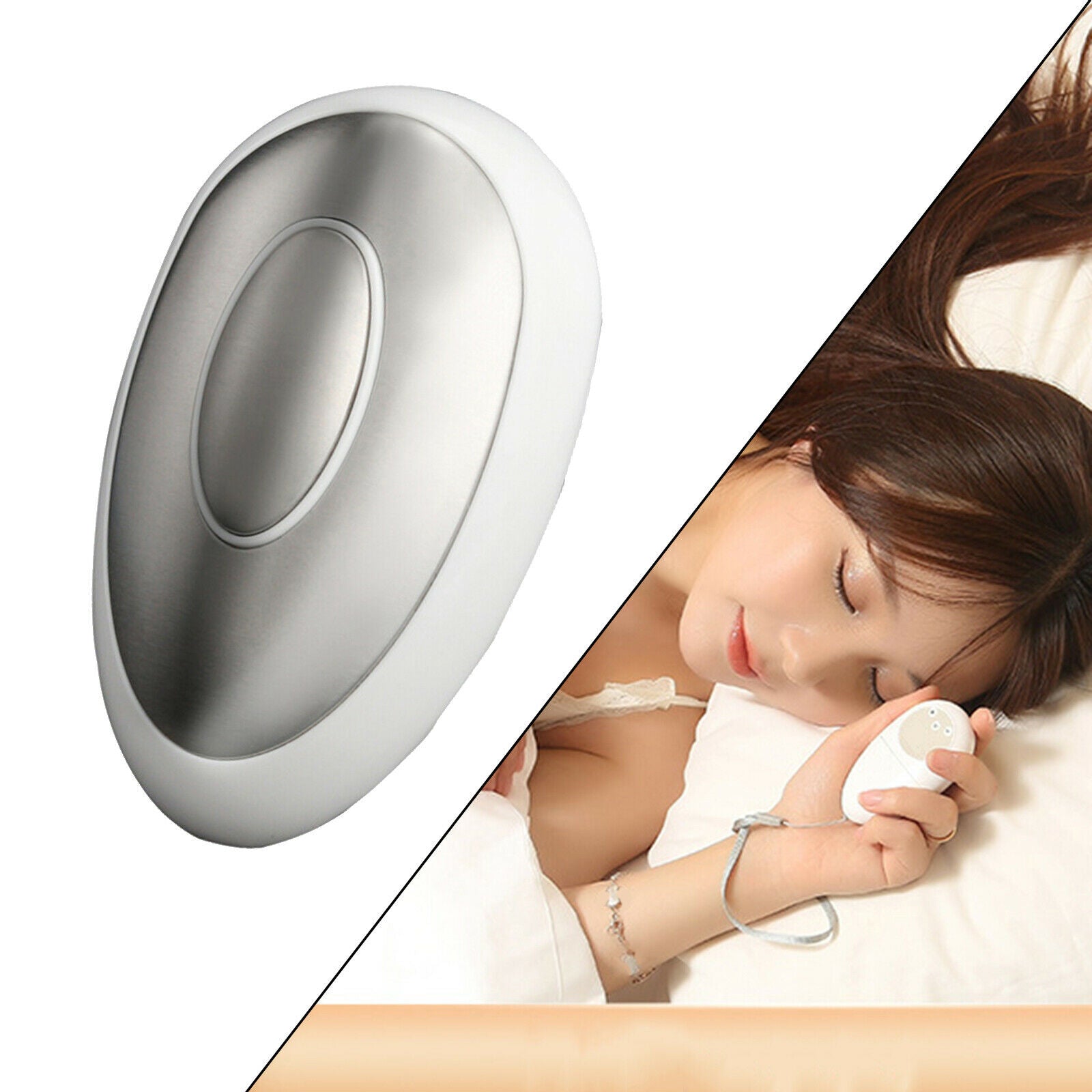 Hand-Held Microcurrent Sleep Holding Device Deep Relaxation Battery Operated
