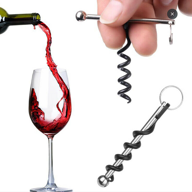 Multifunction Pocket Outdoor Red Wine Bottle Opener Keychain Key Ring Too.l8