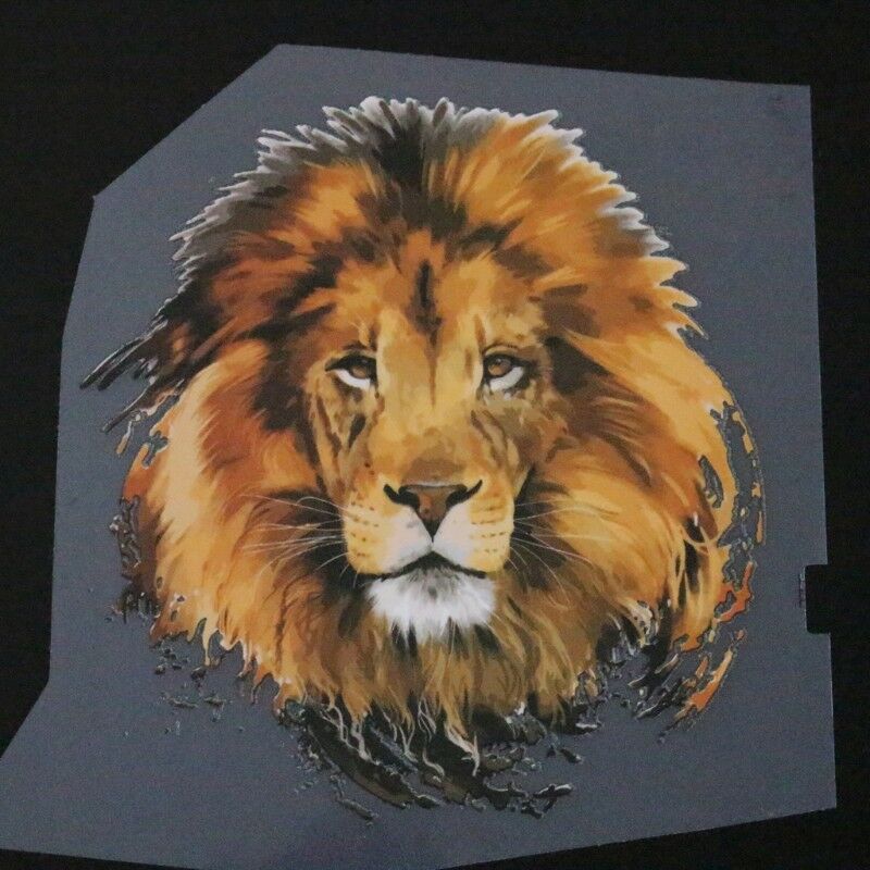 Lion Clothes Patches DIY Printing Iron On Appliques Heat Transfer Stickers Decor