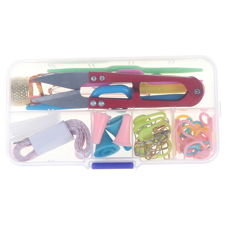 56 pcs Crochet Hook Knit Yarn Weave Knitting Needle Clip Marker Tool setATAUBDA
