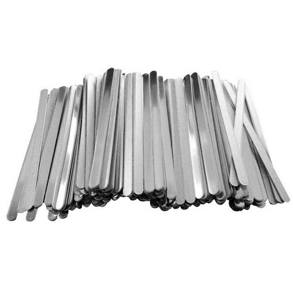 100Pcs 3.54"Nose Bridge Strip Wire Aluminum Bendable For  DIY Making Accesso IA