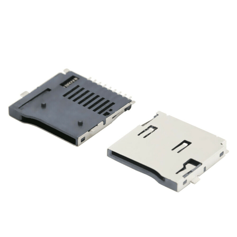 For Phone Tablet 10PCS 9 pin Micro SD Card Slot Connectors TF card deck Fit