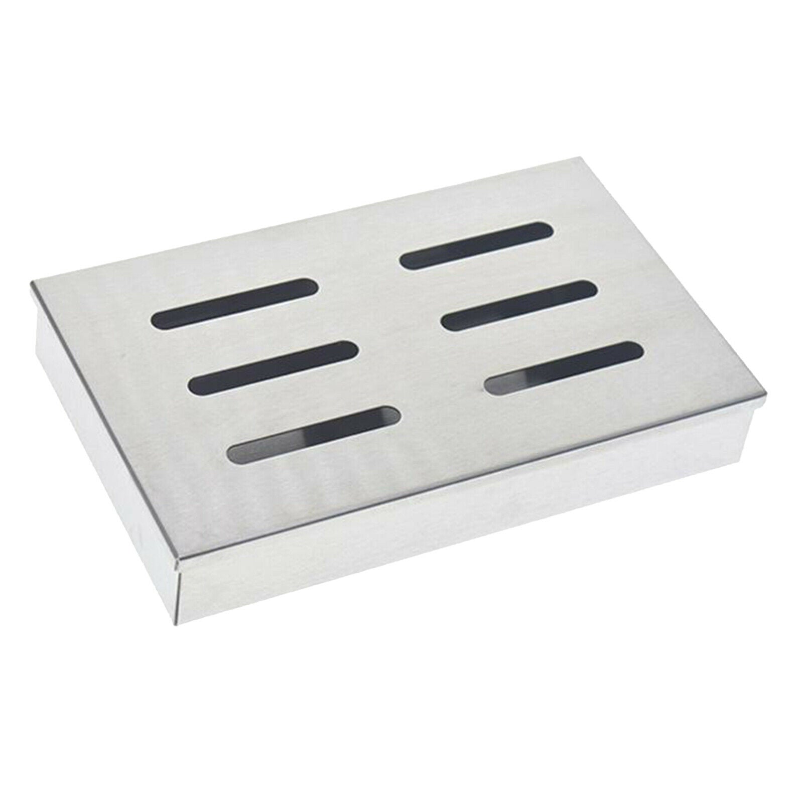 Smoker Box, Stainless Steel BBQ Grilling Meat Smokers Box Organizer for Wood