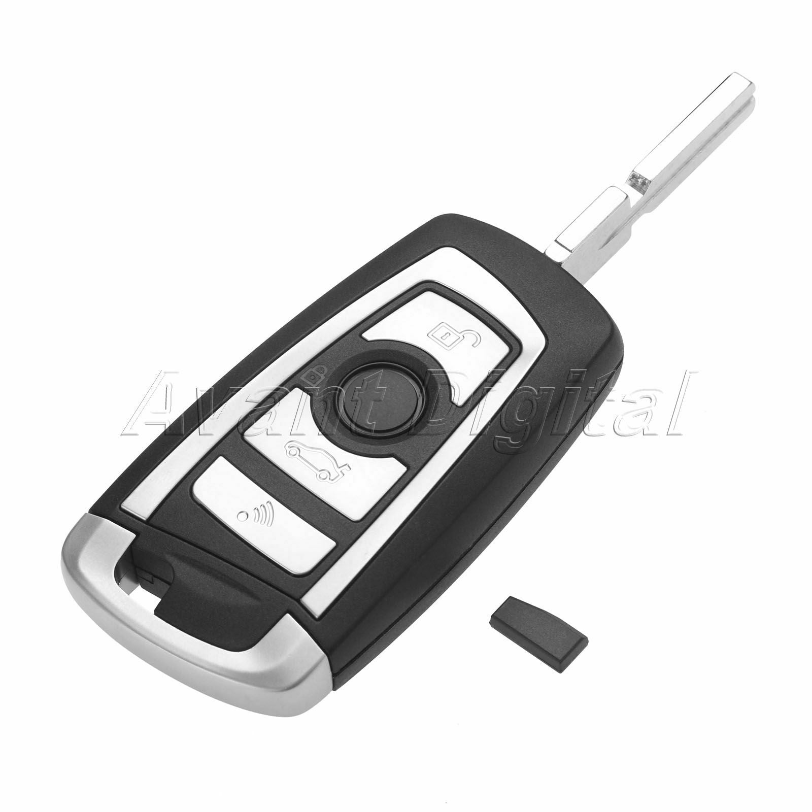 1Pc Remote Key 4 Buttons HU58 PCF7935 ID44 Chip Fit For 1998-2005 X5 Z3 Z4