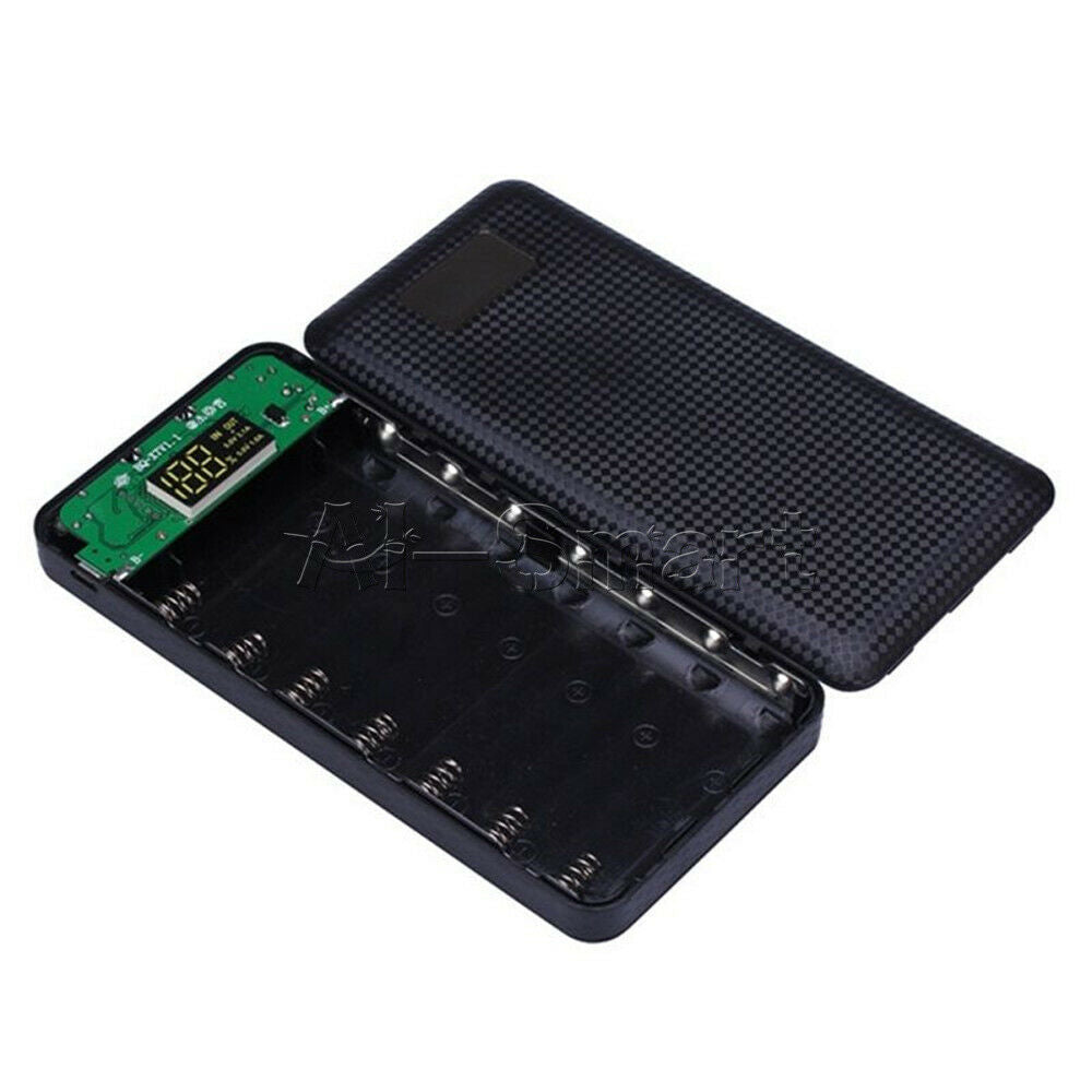 5V2.1A 3USB Mobile Power Bank Case LED 7S 7X 7 18650 Battery Charger Box