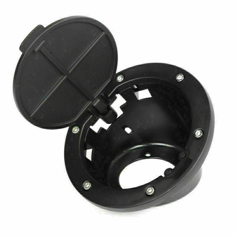 Black Locking Door Fuel Gas Tank Cap Cover For 2007-2018 Wrangler TJ CN