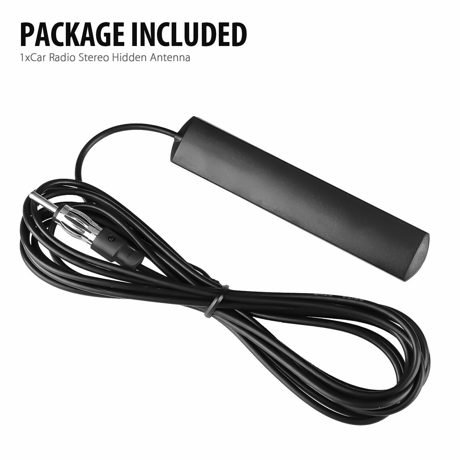 Car Radio Stereo Hidden Antenna Stealth FM AM For Vehicle Truck Motorcycle Boat