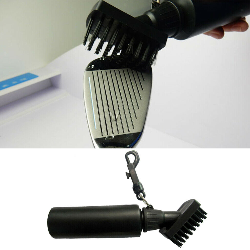 Golf Brush and Club Groove Cleaner Attaches to Golf Bag Ball Washer Grip