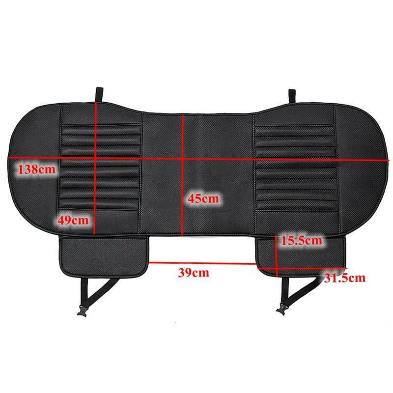 Universal Car Rear Seat Cover Breathable PU Leather Pad Mat Car Chair Cushion