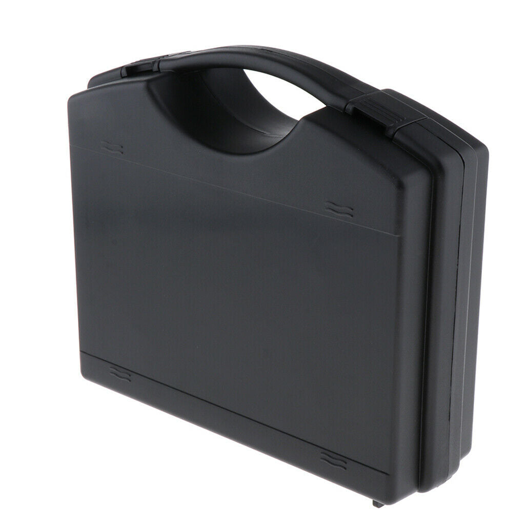 Plastic Wireless Microphone Case Box Holds 2 Microphone Black for MIC Accs