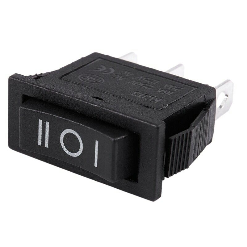 AC15A/250V 20A/125V 3 Pin SPDT ON-OFF-ON 3 Position Snap Rocker Switch R1Q1Q1