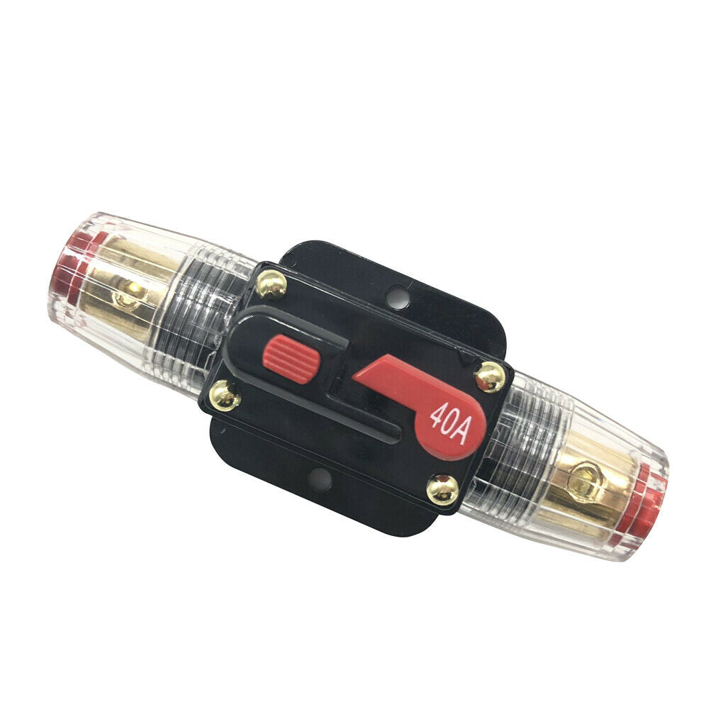 40AMP Car Boat DC 12V-24V Car Stereo Audio System Circuit Breaker Reset Fuse