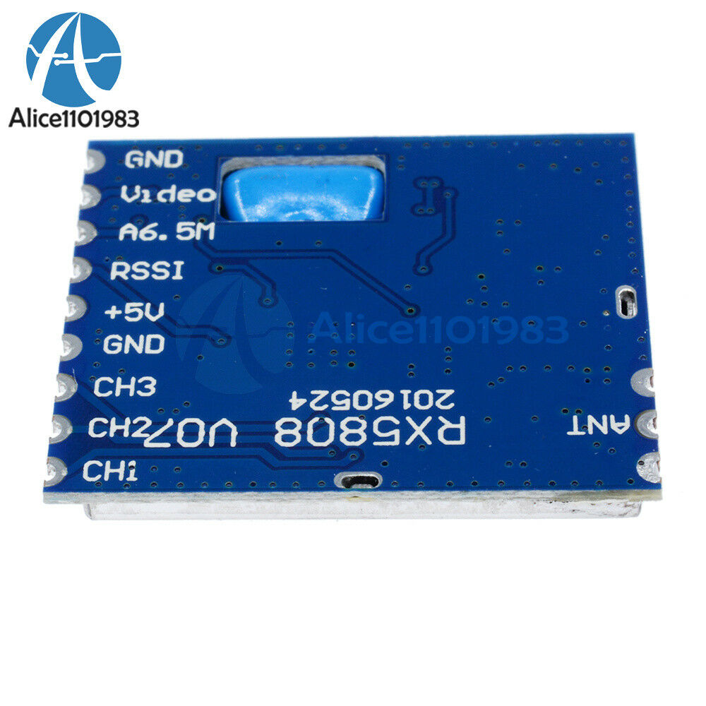 5.8GHz RX5808 -90dBm AV FM Wireless Audio Video Receiver Module