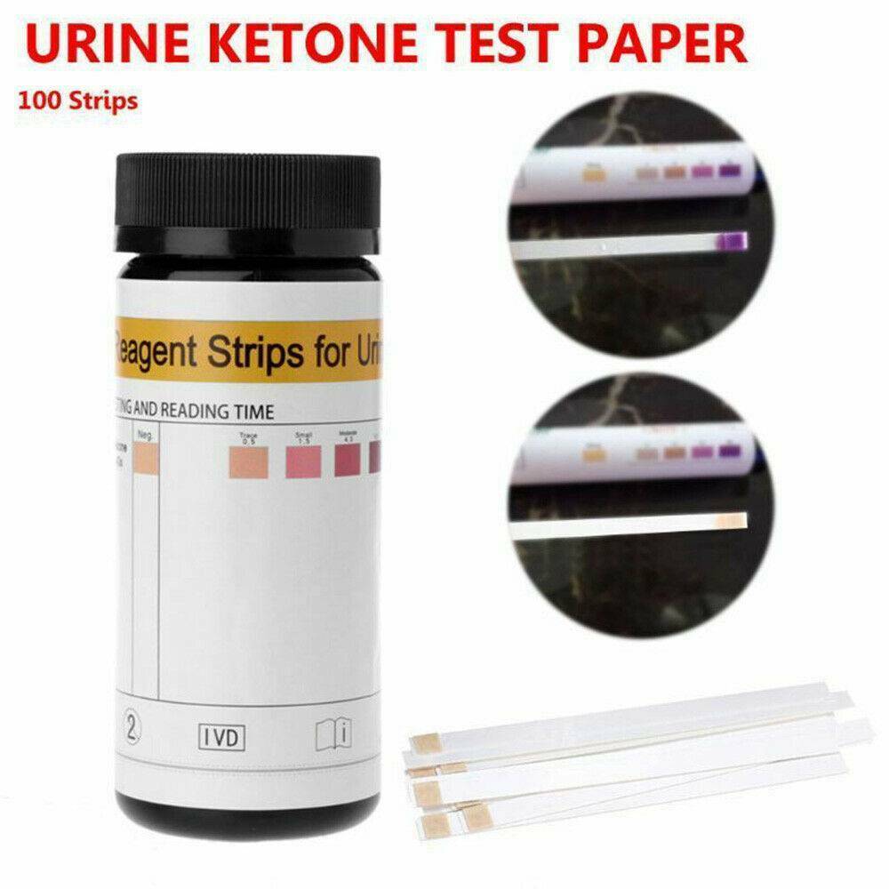 100X Keto Strips Urine Analysis Ketostix Ketosis Ketone Diet Stick Test Paper