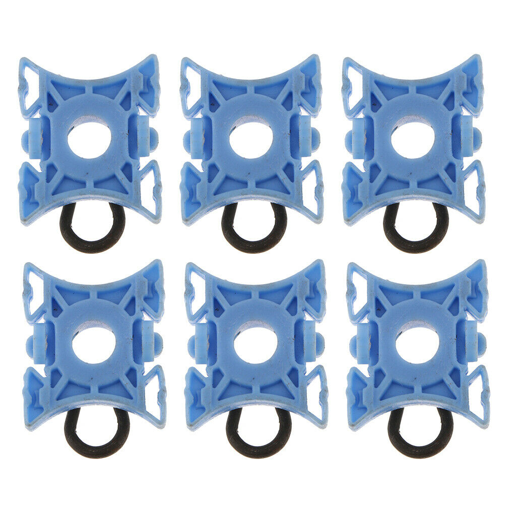 6 Piece 51321938884 Window Regulator Sliding Pivot Clips For BMW E32 E34 E36