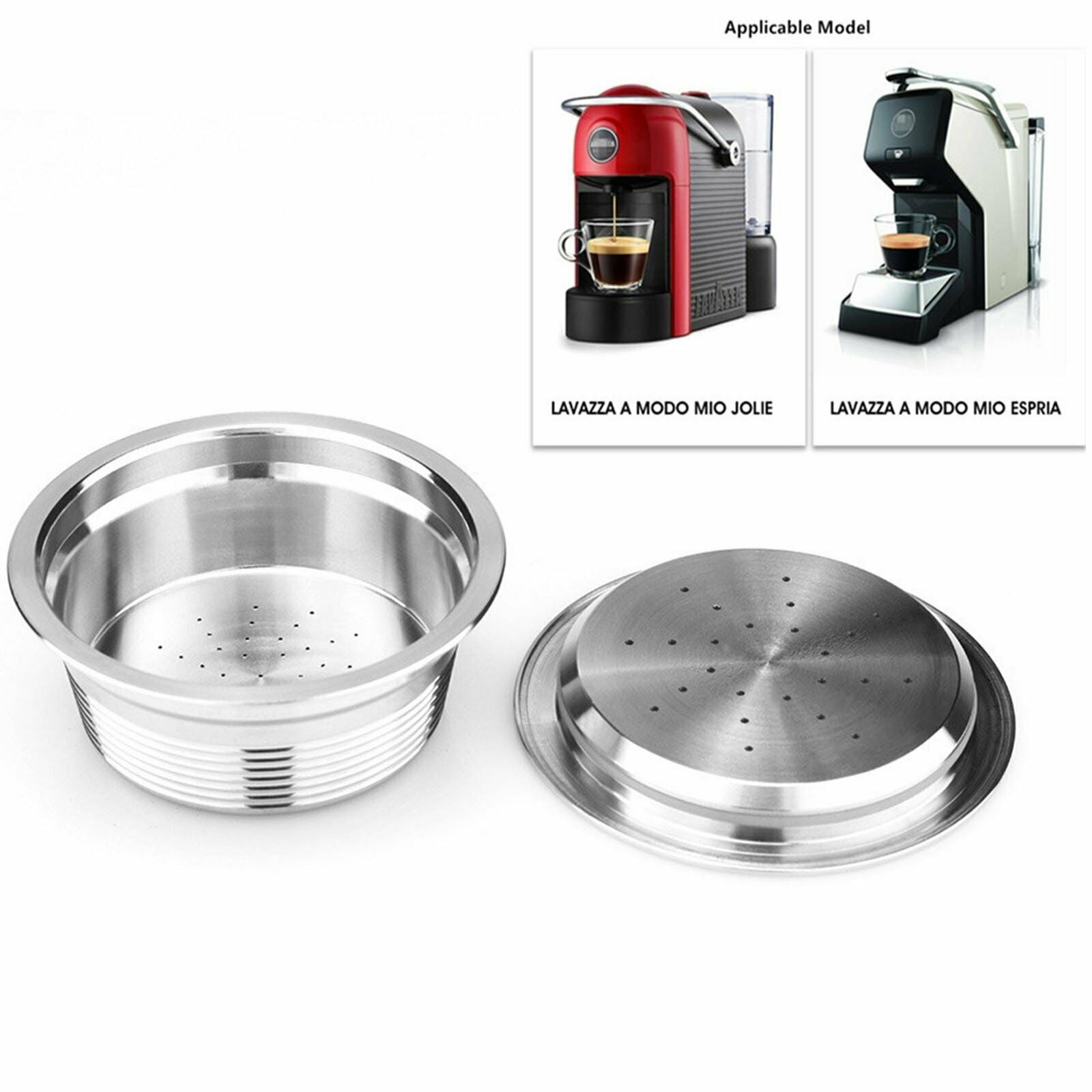 Reusable Coffee Pods Steel Capsules Filter for LAVAZZA A MODO MIO JOLIE ESPRIA