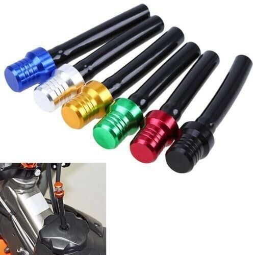 6Pcs Gas Fuel Tank Cap Valve Vent Breather Hose Black Tube CNC ATV Dirt Bike Pit