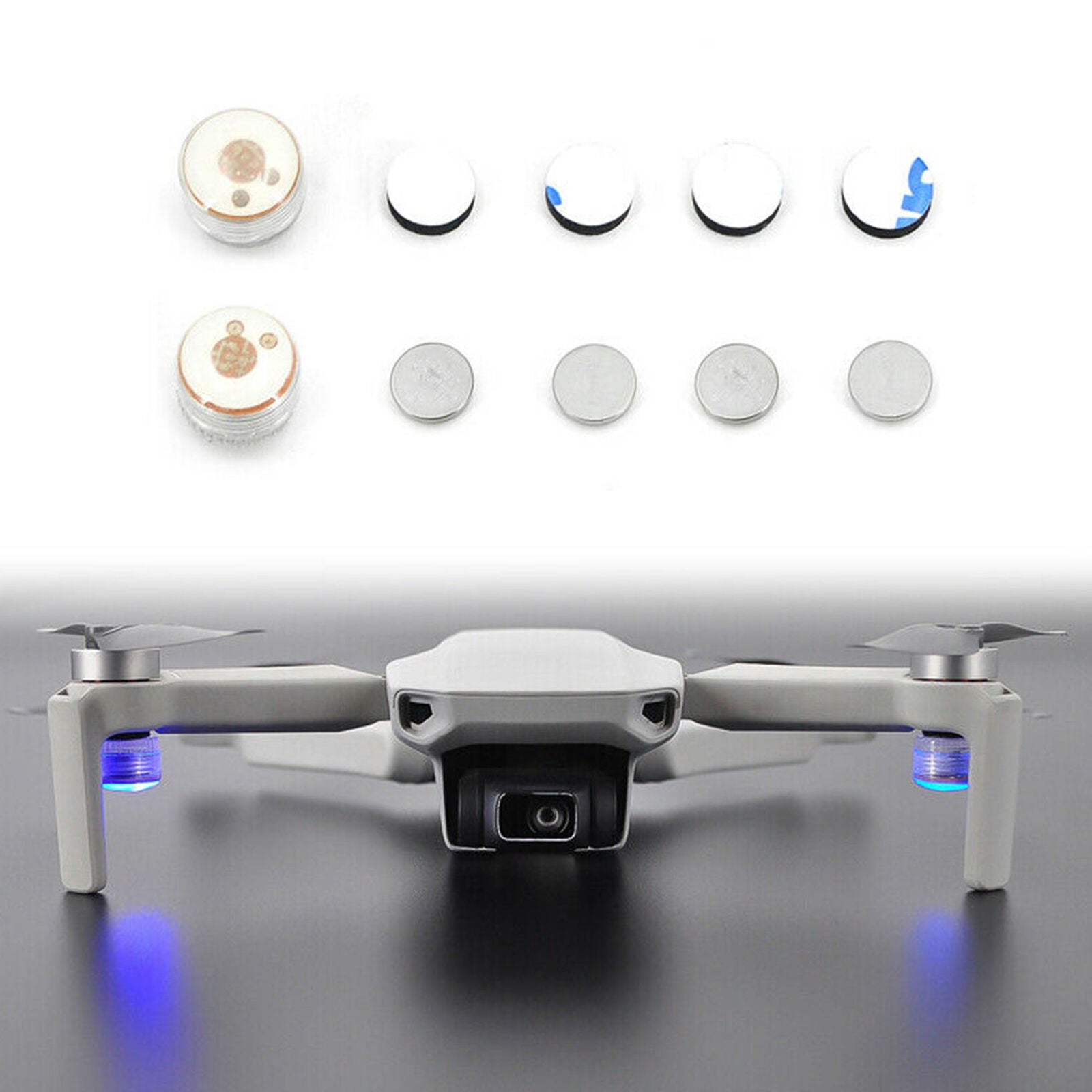 2Pcs Night Search Strobe Warning Flashing LED Signal Lights for DJI Mavic Mini