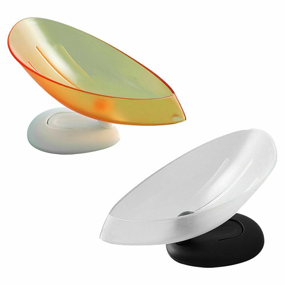 Suction Cup Plastic Standing Drain Rack Soap Dish Storage Soap Box Soap Holder
