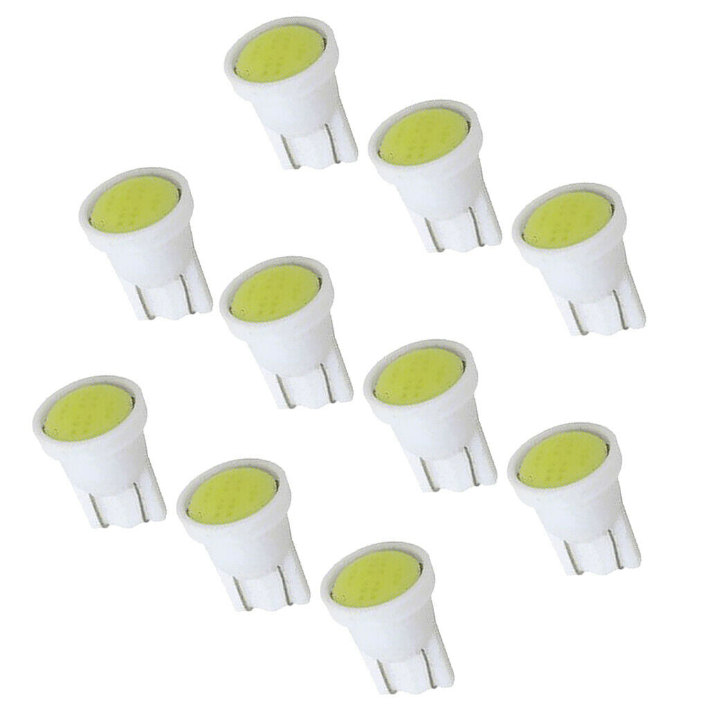 10x High Quality T10 COB LED Car Dash Reading Light Side Wedge Lamp Bulbs