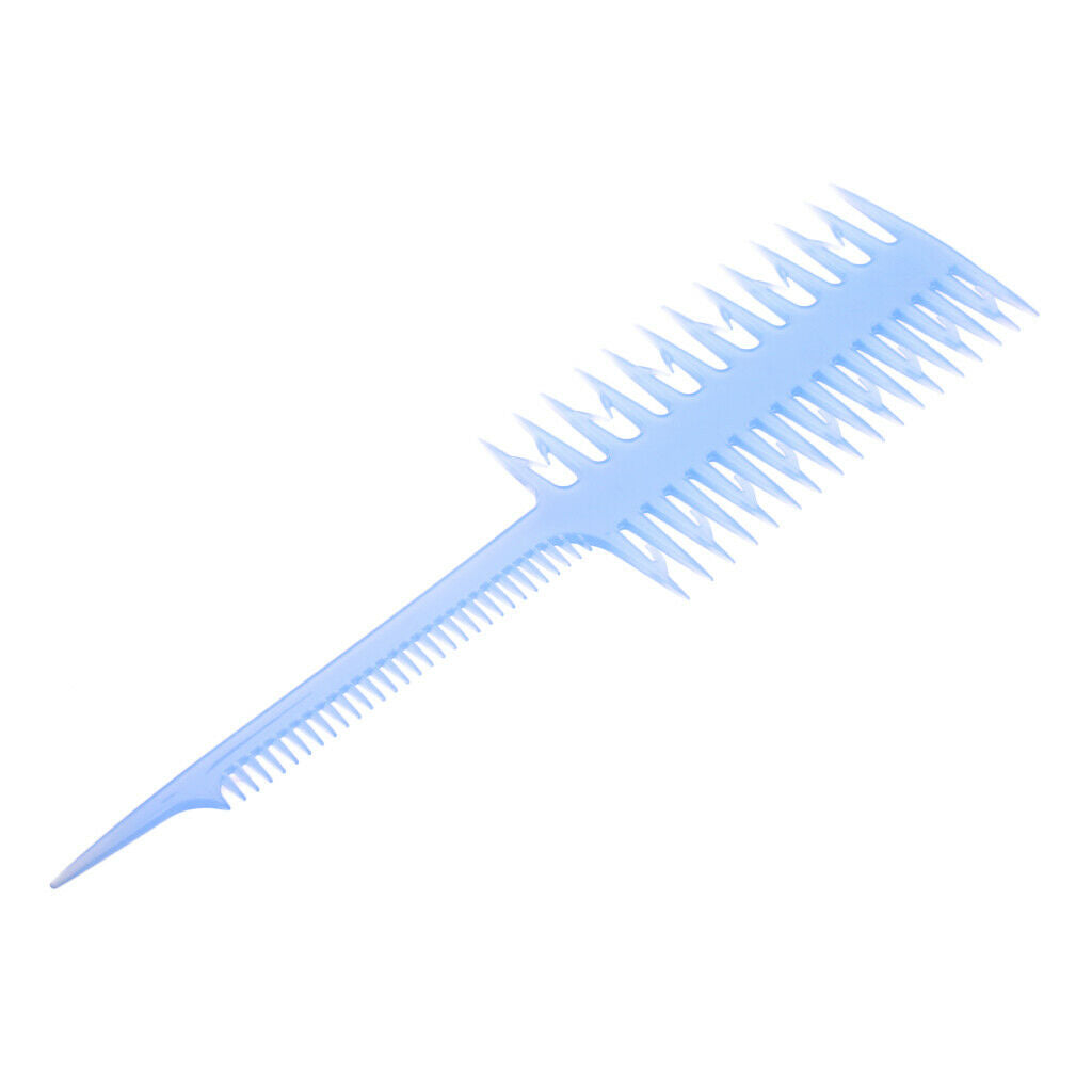 2 in 1 Hair Coloring Dye Brush Weave Highlighting Salon Fine Tooth Comb Light